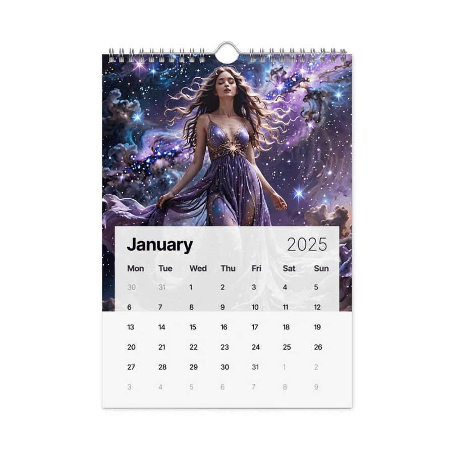 Celestial Goddess in the Cosmic Realm calendar 2025 product image (6)