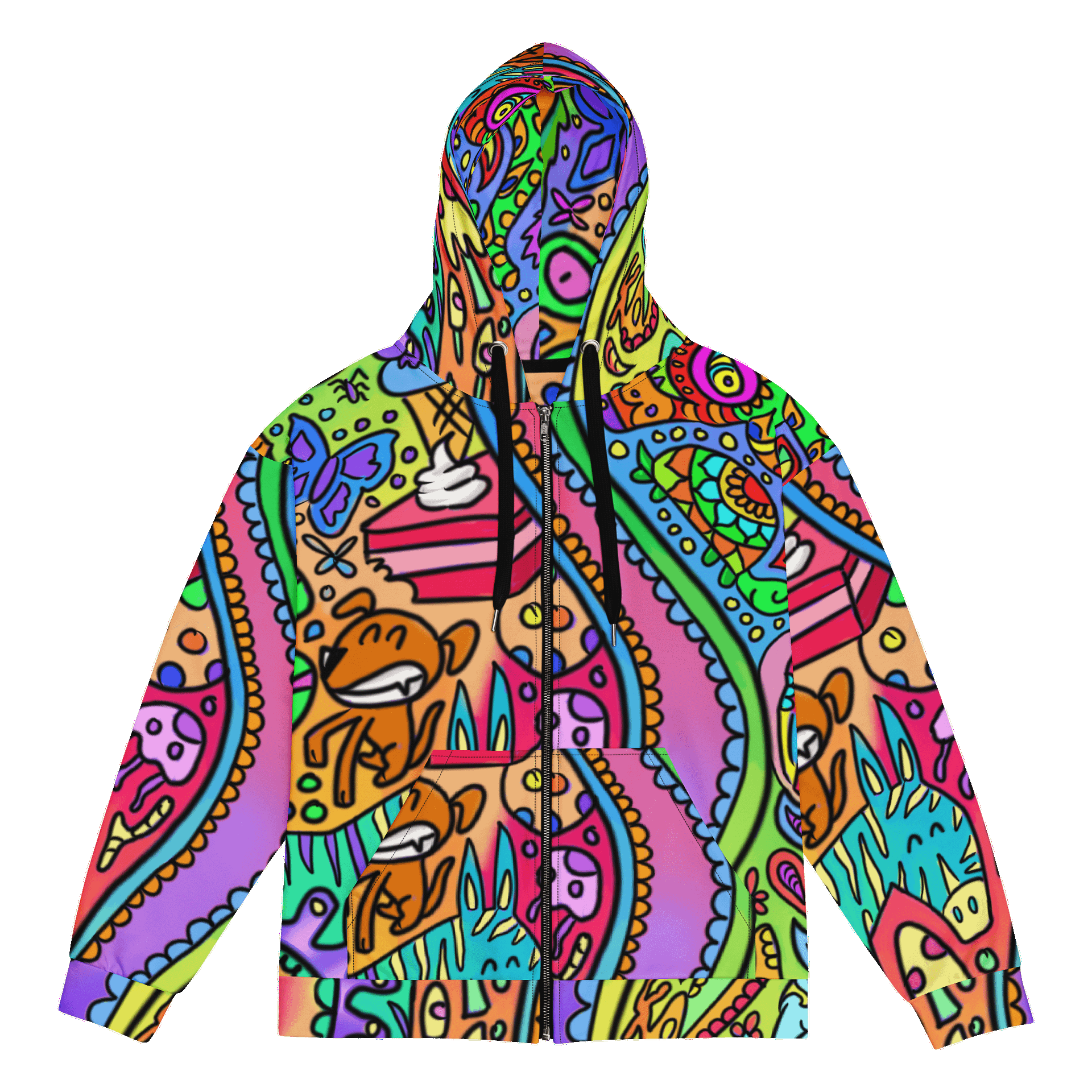 Trippy Zipper Hoodie product image (1)