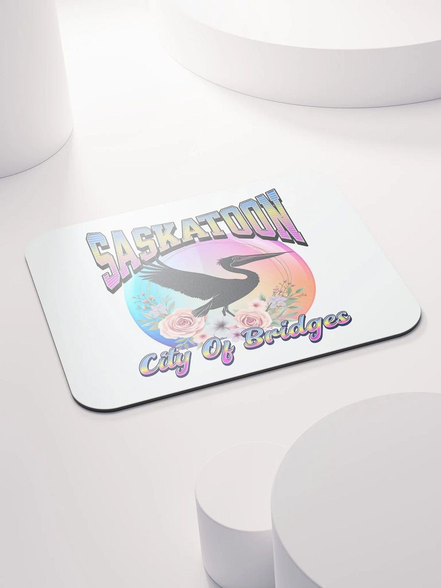 Saskatoon Pelican City Of Bridges Skyline Mouse Pad product image (4)