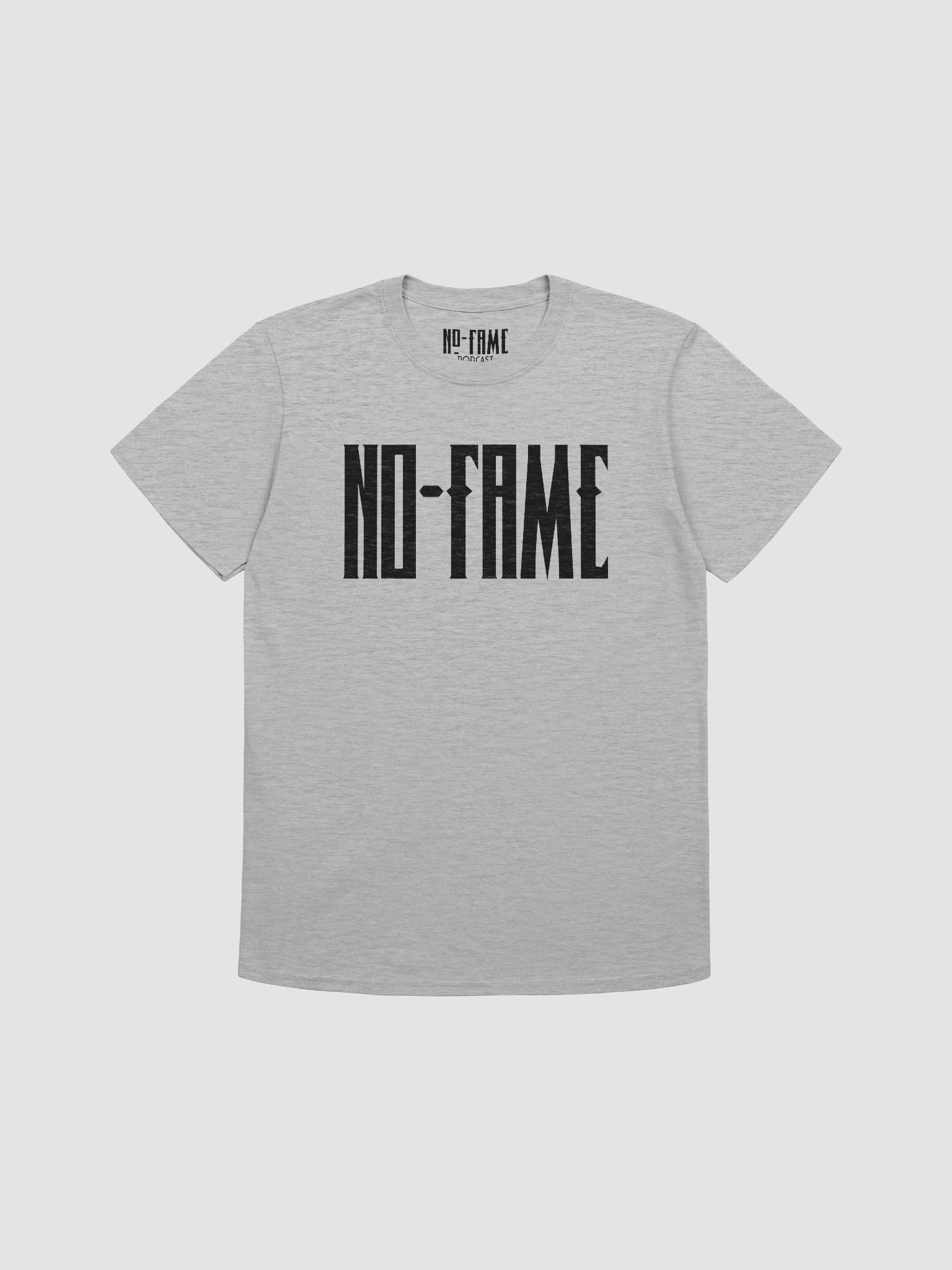 No-Fame Black Text Soft Tee product image (9)
