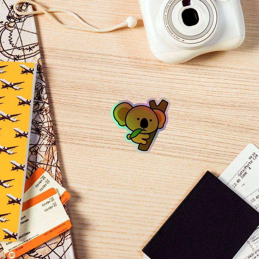 Koala Hug Holographic Sticker Sheet product image (7)