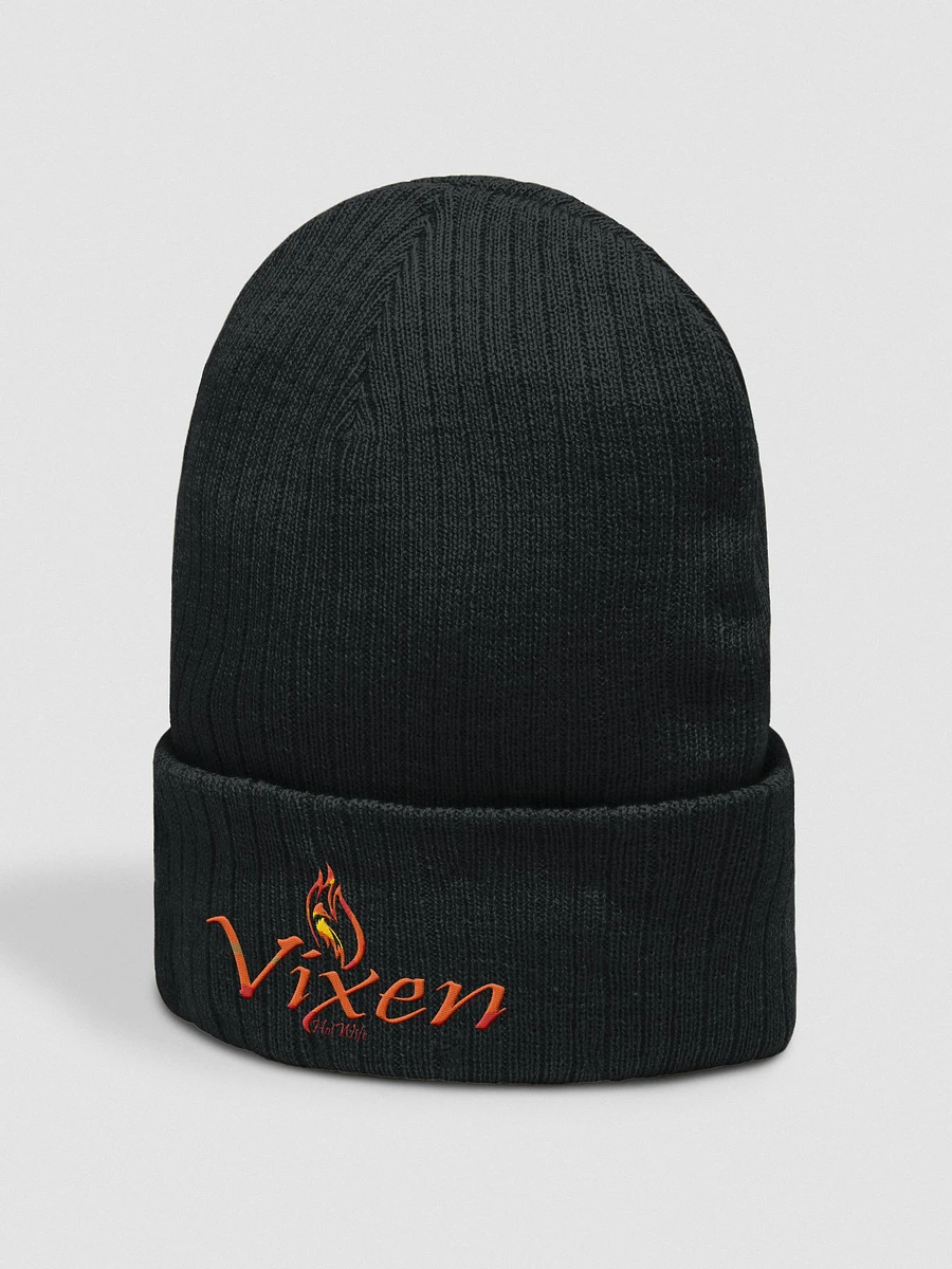Vixen Hotwife with Flame around fox embroidered beanie product image (5)