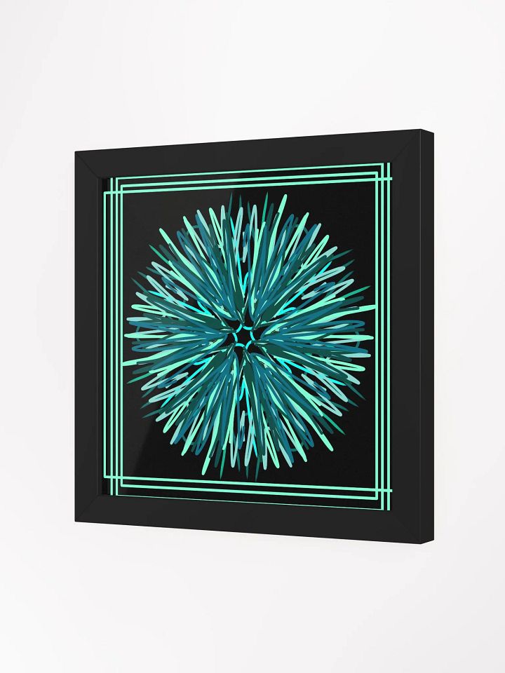Radiant Blue Brush Strokes Framed Poster product image (6)