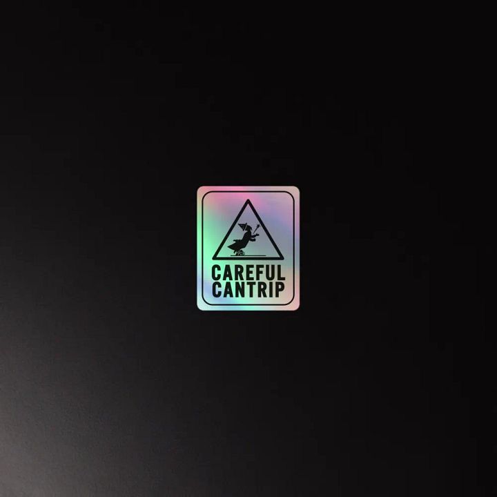 Holographic CC Logo Sticker product image (4)