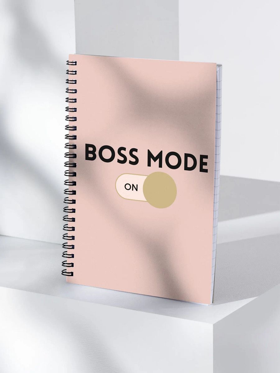 Boss Mode Spiral Notebook - Pink product image (3)