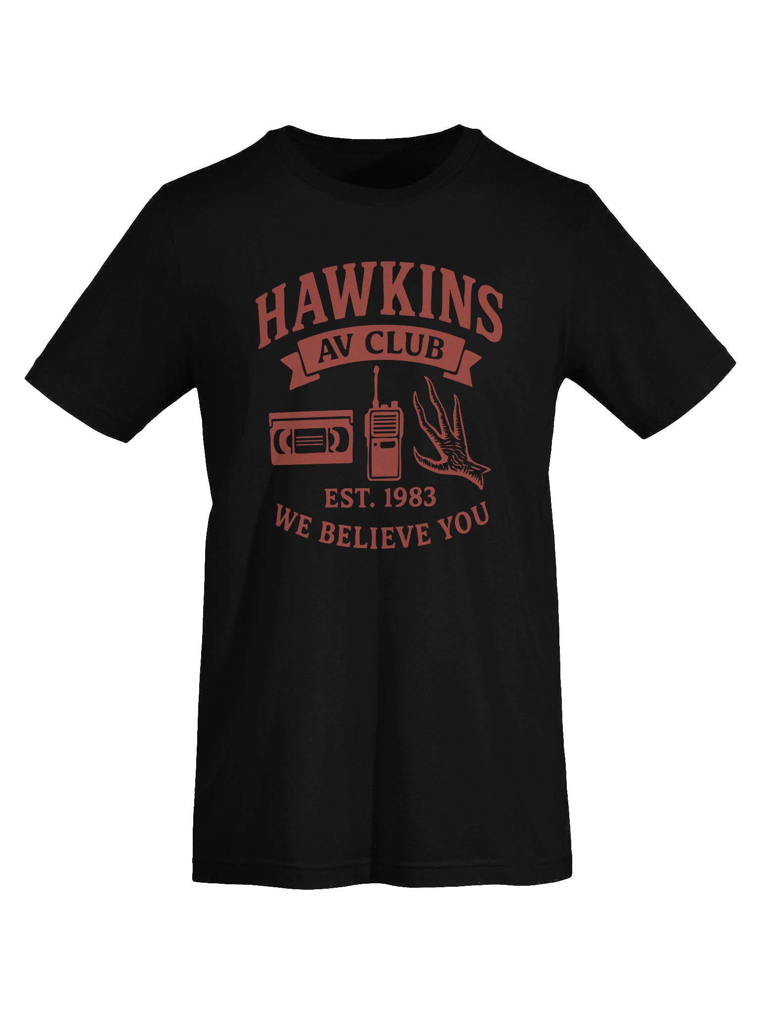 Hawkins AV Club T-Shirt – Retro Stranger Things Inspired Tee | 1980s Sci-Fi Parody Shirt product image (7)