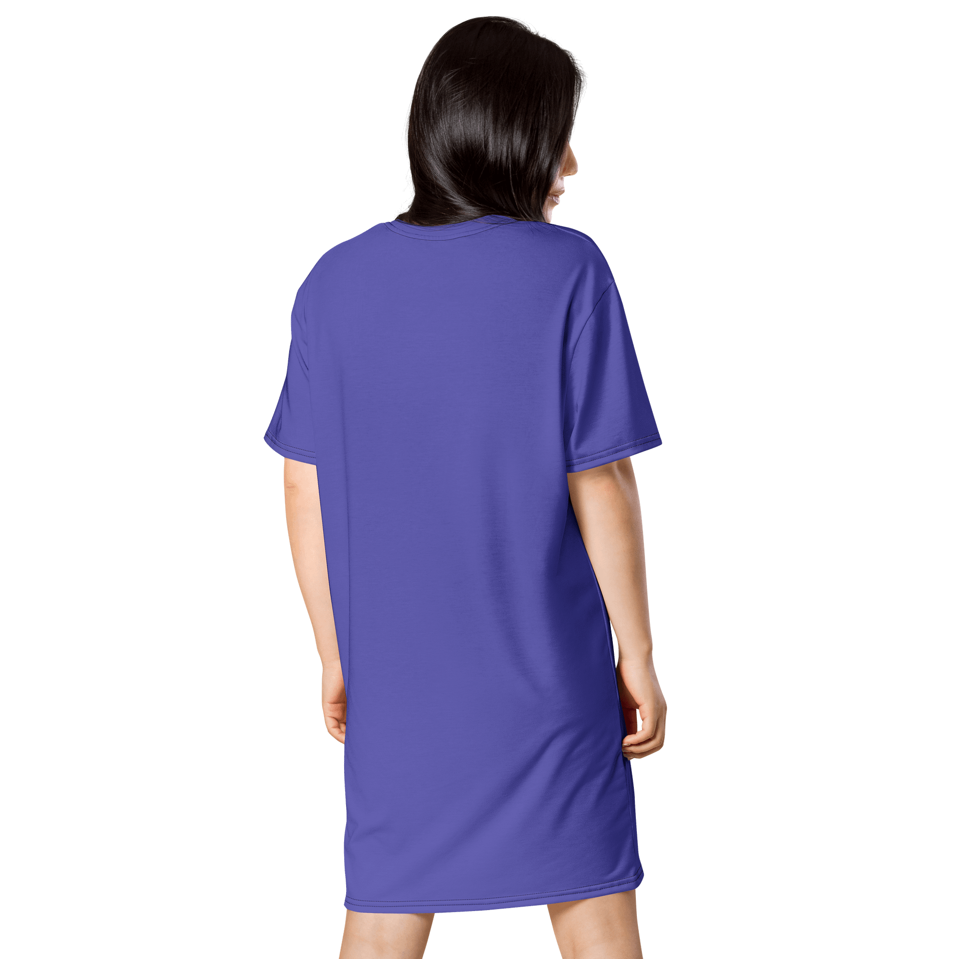 Oversized T-Shirt Dress - Bold Medium Slate Blue 2, Sizes 2XS-6XL product image (2)