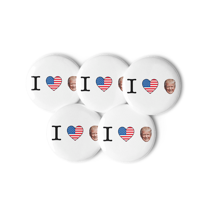 I HEART TRUMP PIN (5-PACK) product image (2)