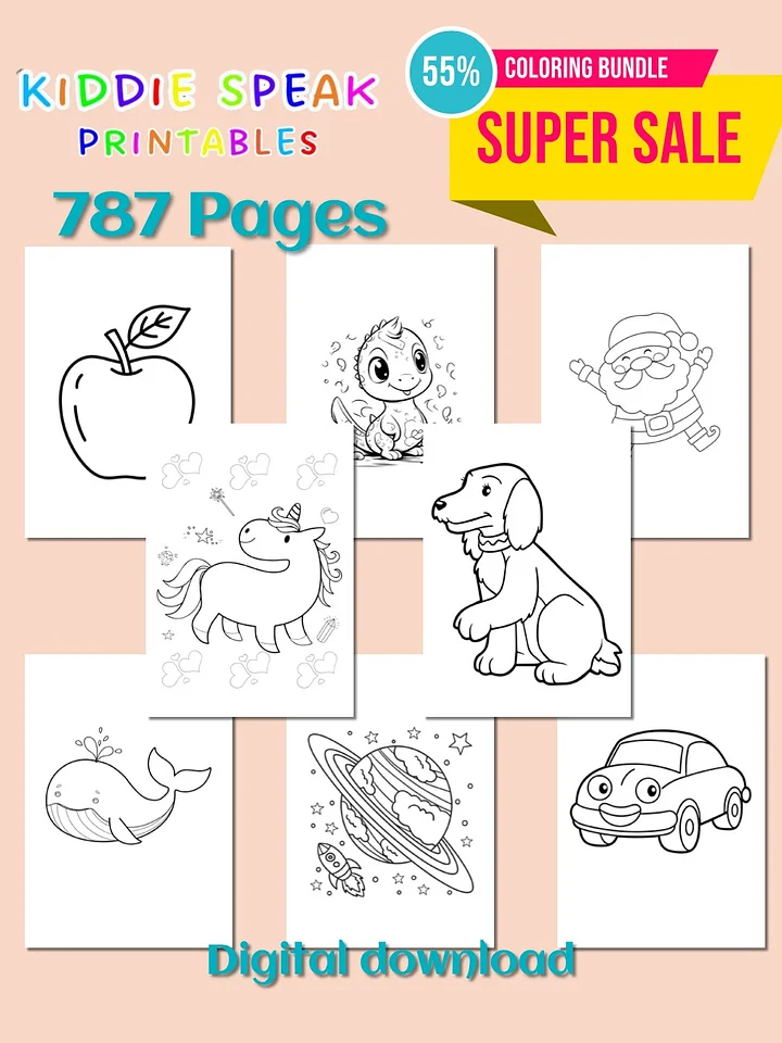 Kiddie Speak Coloring Bundle product image (1)