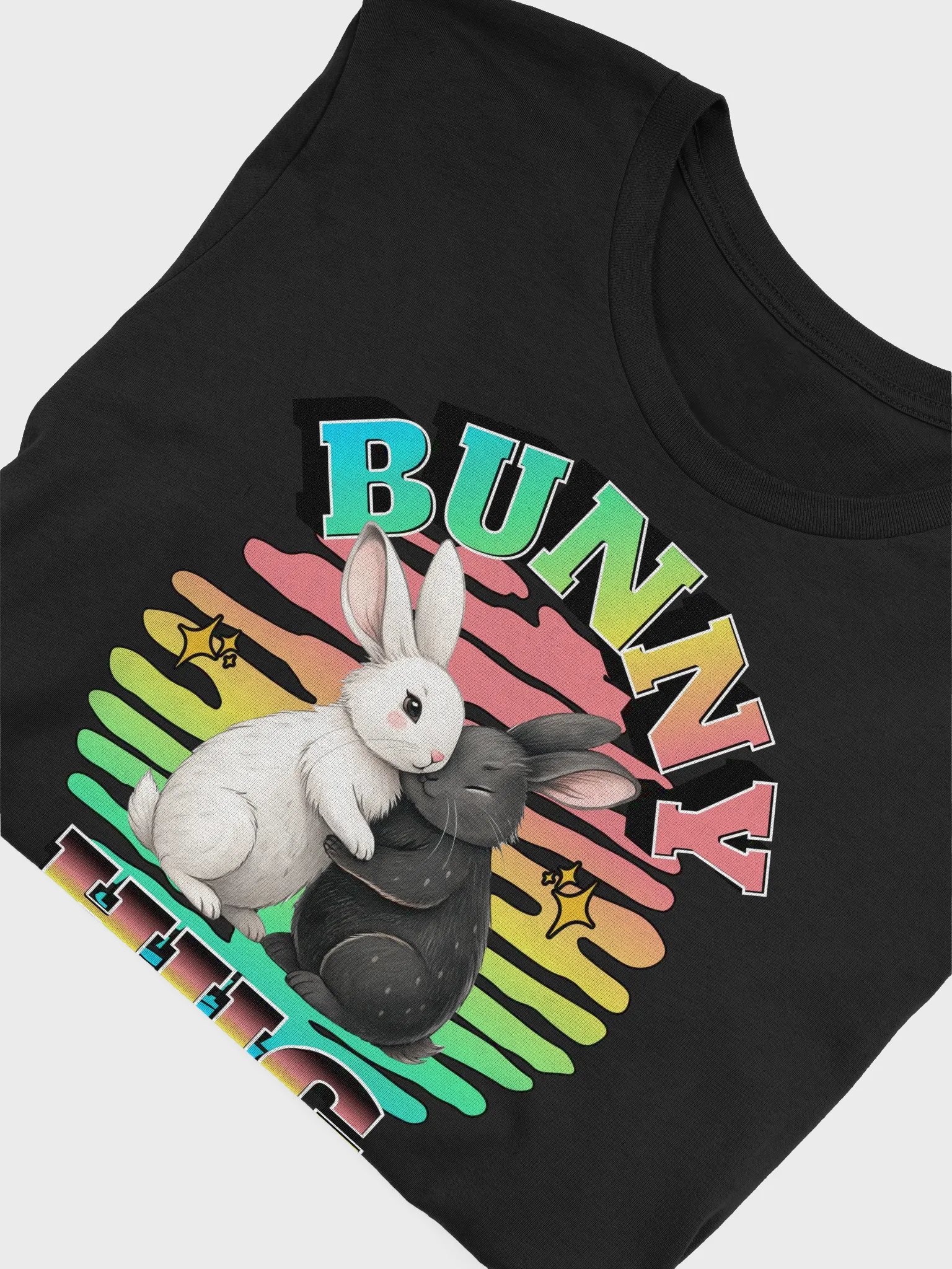 Bunny Hug Rabbit Rainbow Embrace T-Shirt product image (3)