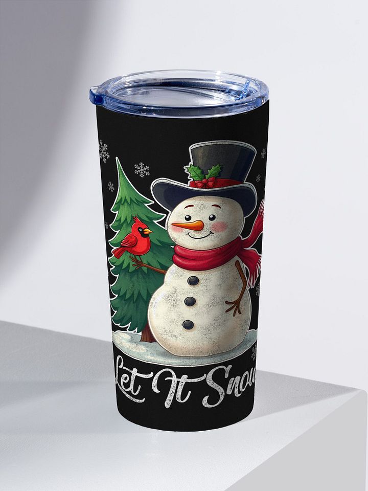 Let It Snow - Snowman with Cardinal Tumbler product image (2)