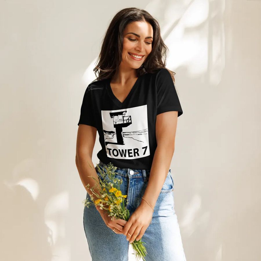 Tower 7 Women's V-Neck T-Shirt product image (11)