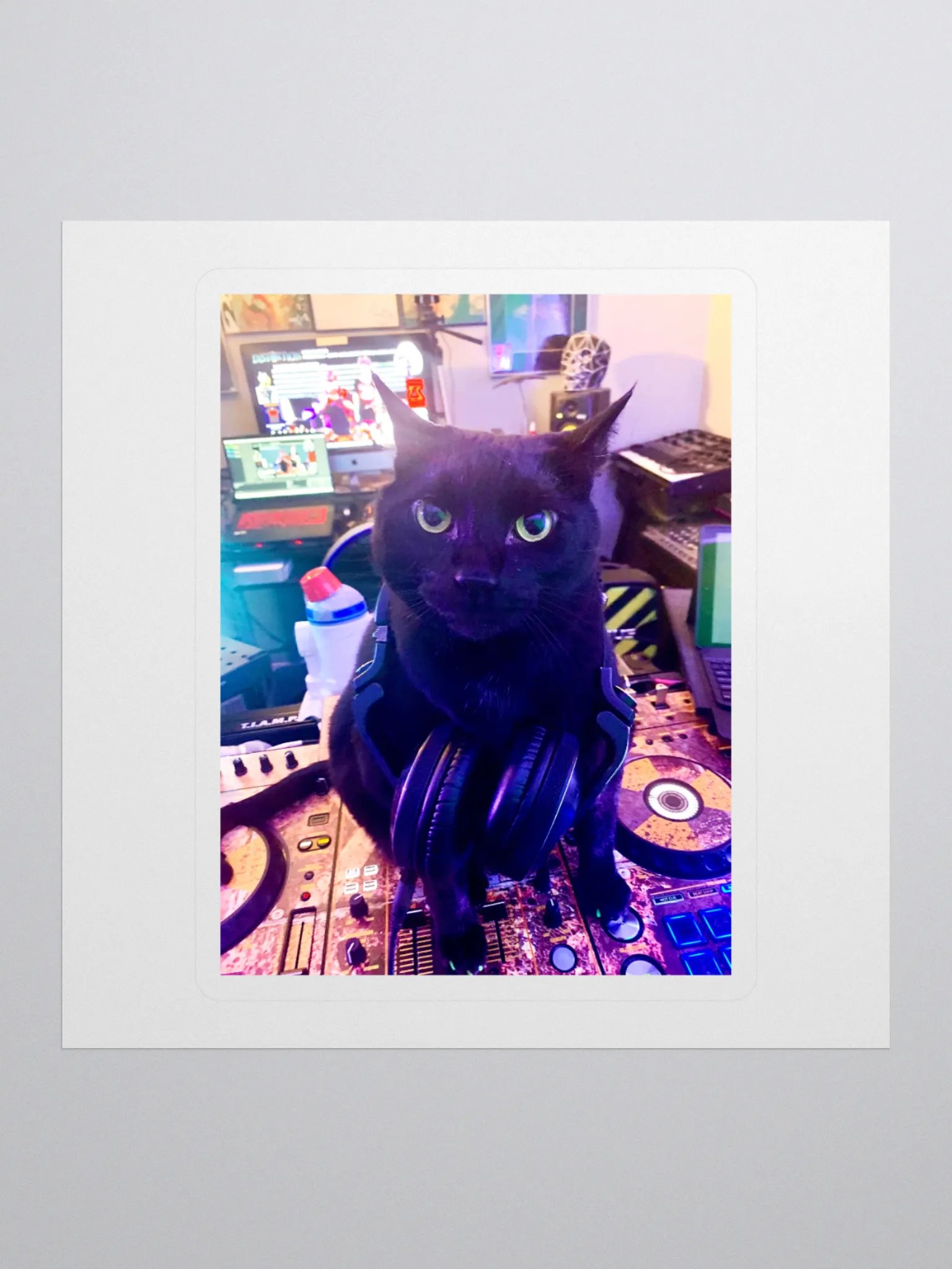 DJ STRIGOI MIXMASTER KISS CUT STICKER product image (1)
