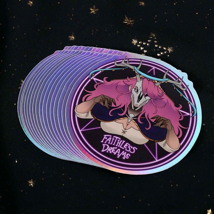 Faithless Holographic stickers product image (2)