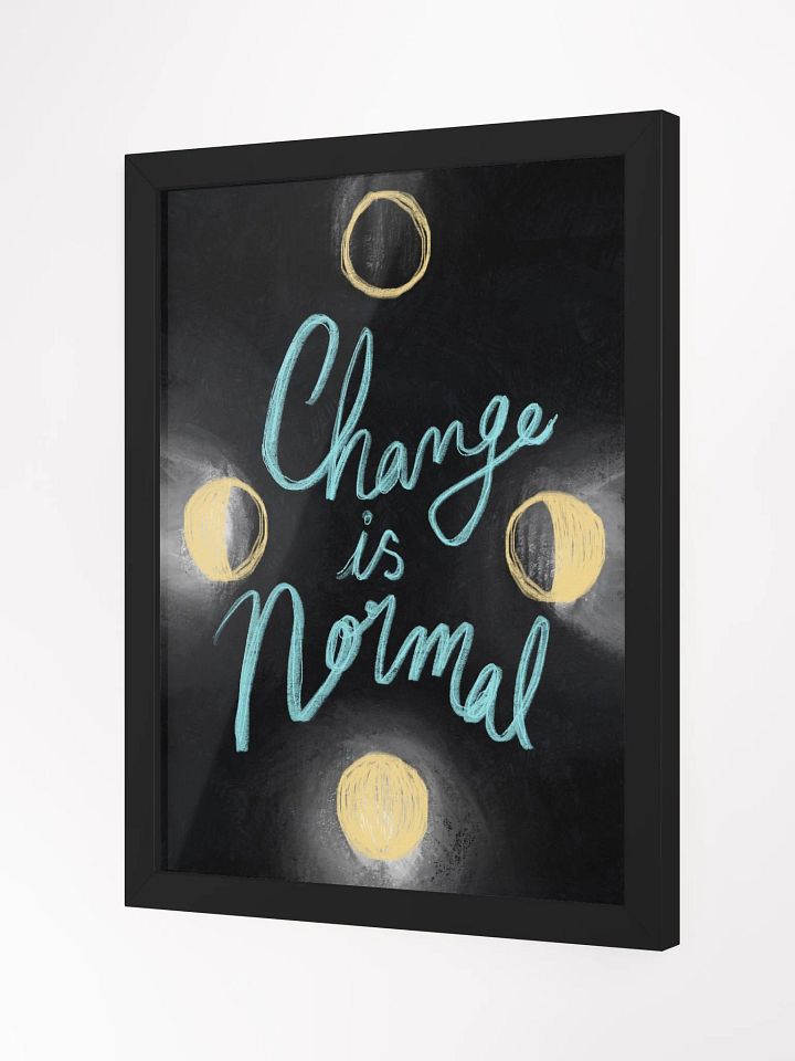 Change Is Normal Framed Art Print product image (2)