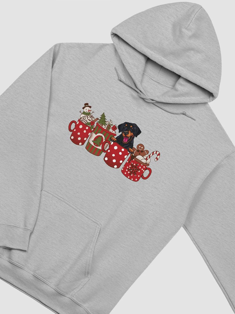 Cute Doberman in a Christmas Cup Hooded Sweatshirt | Funny Christmas Pup in a Cup product image (25)
