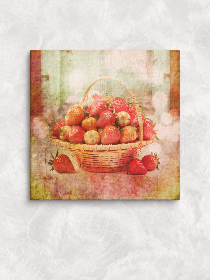 Summer Strawberry Canvas Art Print product image (2)