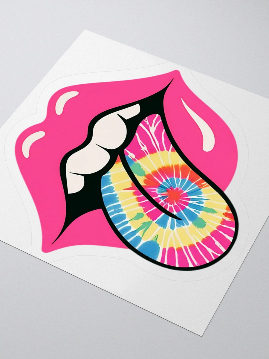 Tie-Dye Tongue Kiss Cut Stickers product image (7)