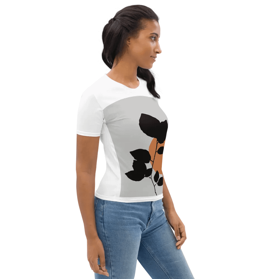 Hand-Drawn Flat Design Flower Outline Unisex T-Shirt DT006 product image (4)