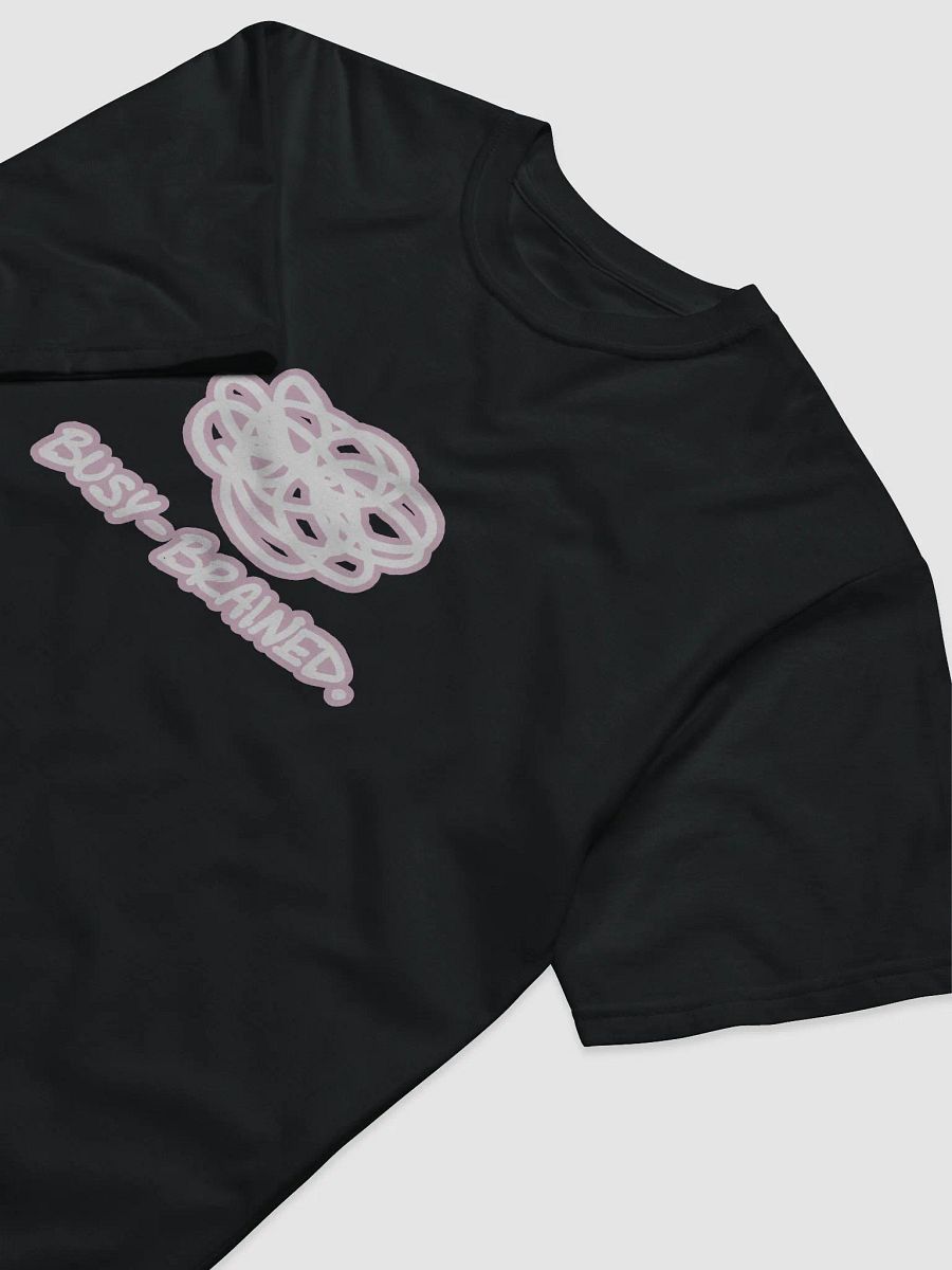 BUSY-BRAINED (lined design, #E1B9CE) unisex eco tee product image (5)