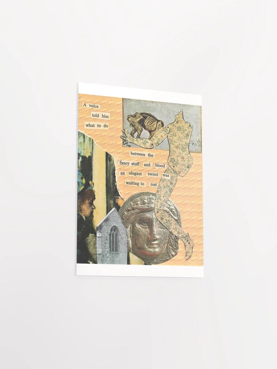 a voice told him what to do print product image (5)