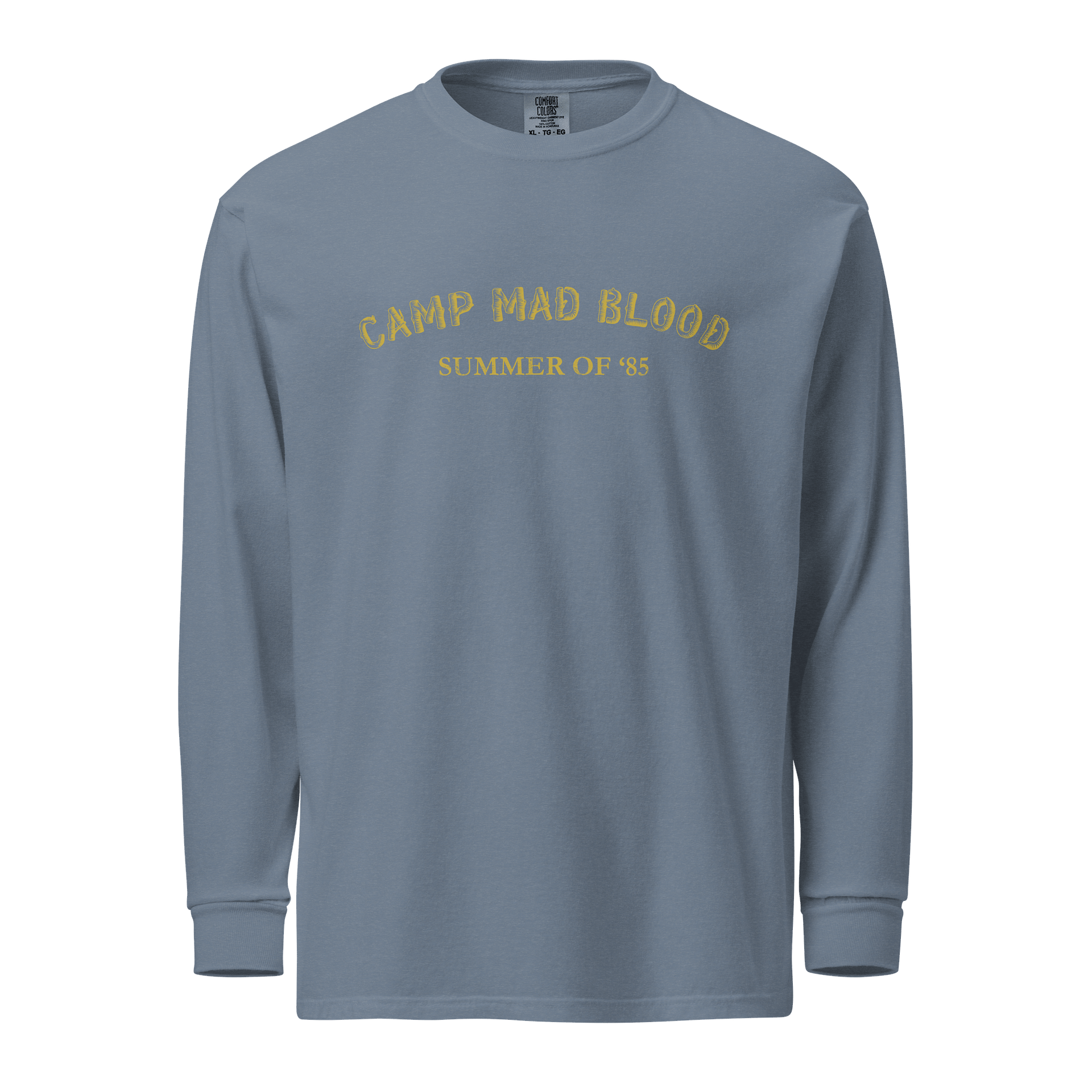 Summer of '85 Comfort Colors Long Sleeve T Shirt Blue product image (1)