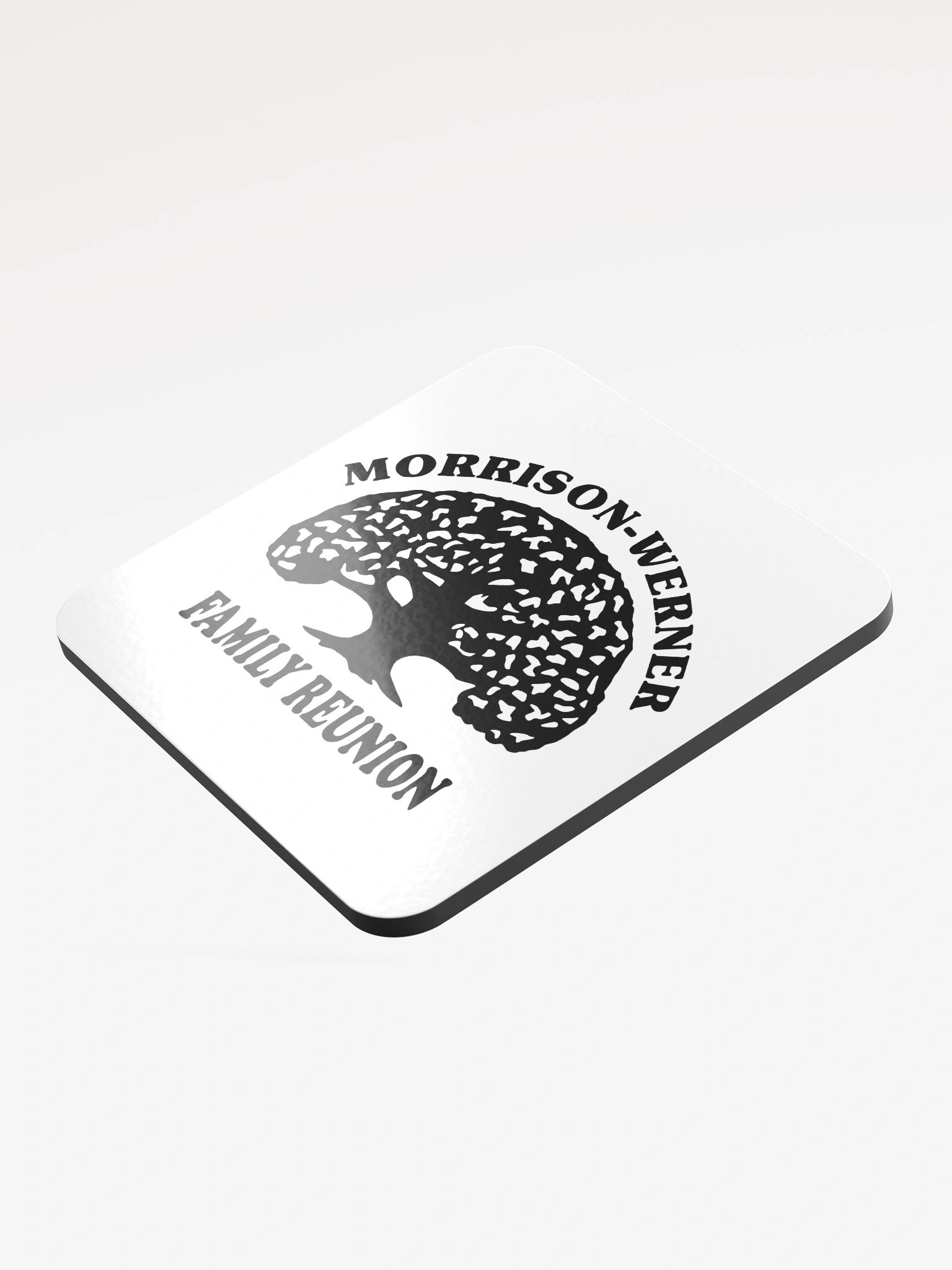 "Morrison-Werner Tree" Drink Coaster (White) product image (4)