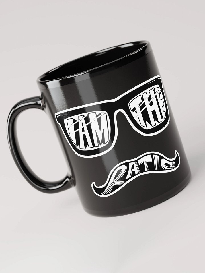 Glasses & Mustache Black Coffee Mug product image (1)