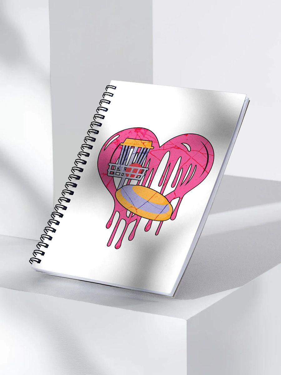 Heart Disc Golf of the Game Spiral Notebook product image (3)
