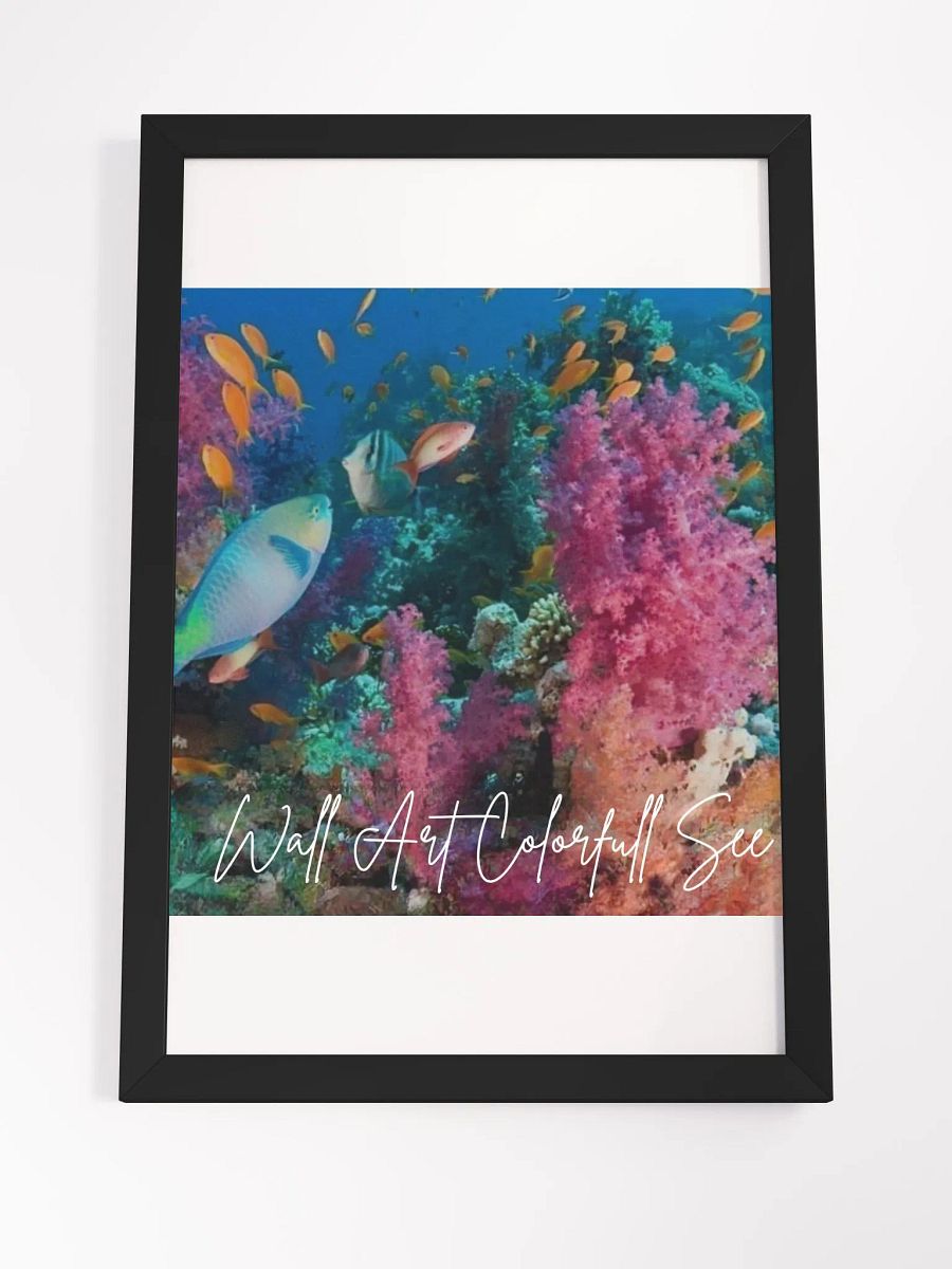 Art Colorful Ocean Framed High-Quality Matte Poster (in) product image (4)
