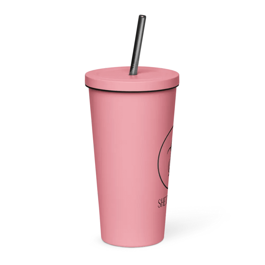 SHE DECIDES Water Tumbler with Straw product image (5)