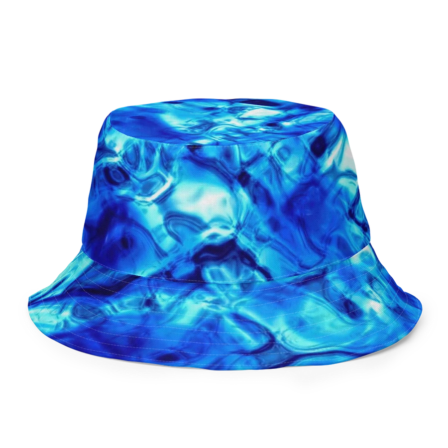 Blue Fractal Flower Kaleidoscope Bucket Hat product image (4)
