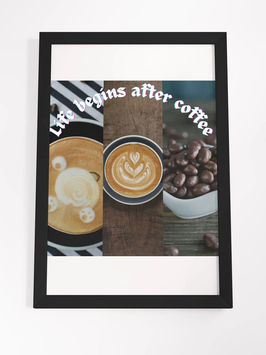 Wall Art Coffee Framed High-Quality Matte Poster (in) product image (4)