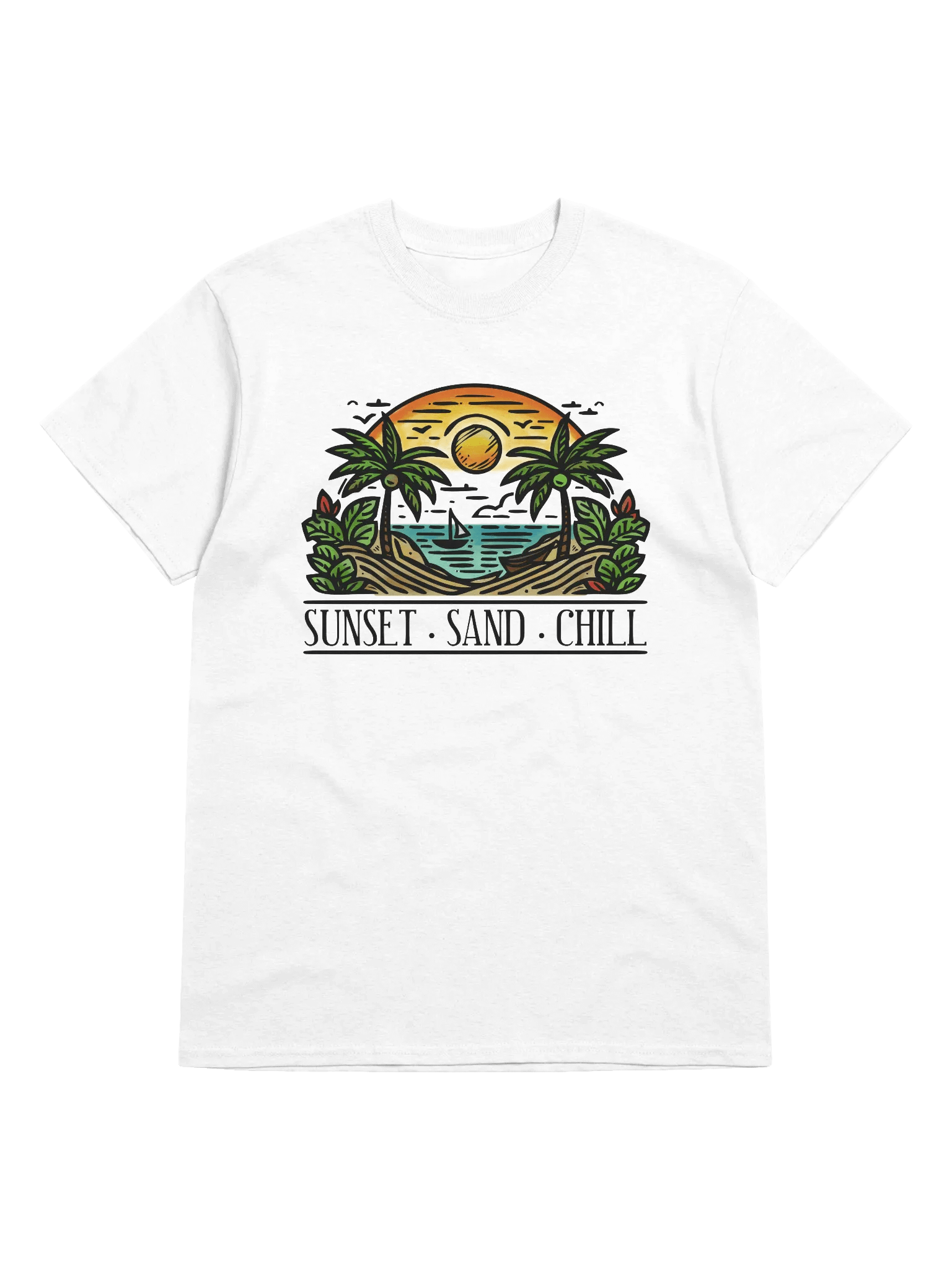 Sunset. Sand. Chill (Alternative) Gildan T-Shirt product image (1)