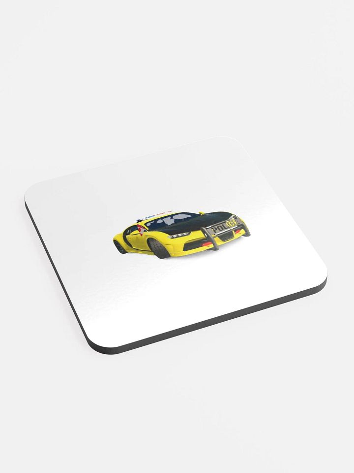 Sleek & Sustainable Police Car Coaster product image (2)