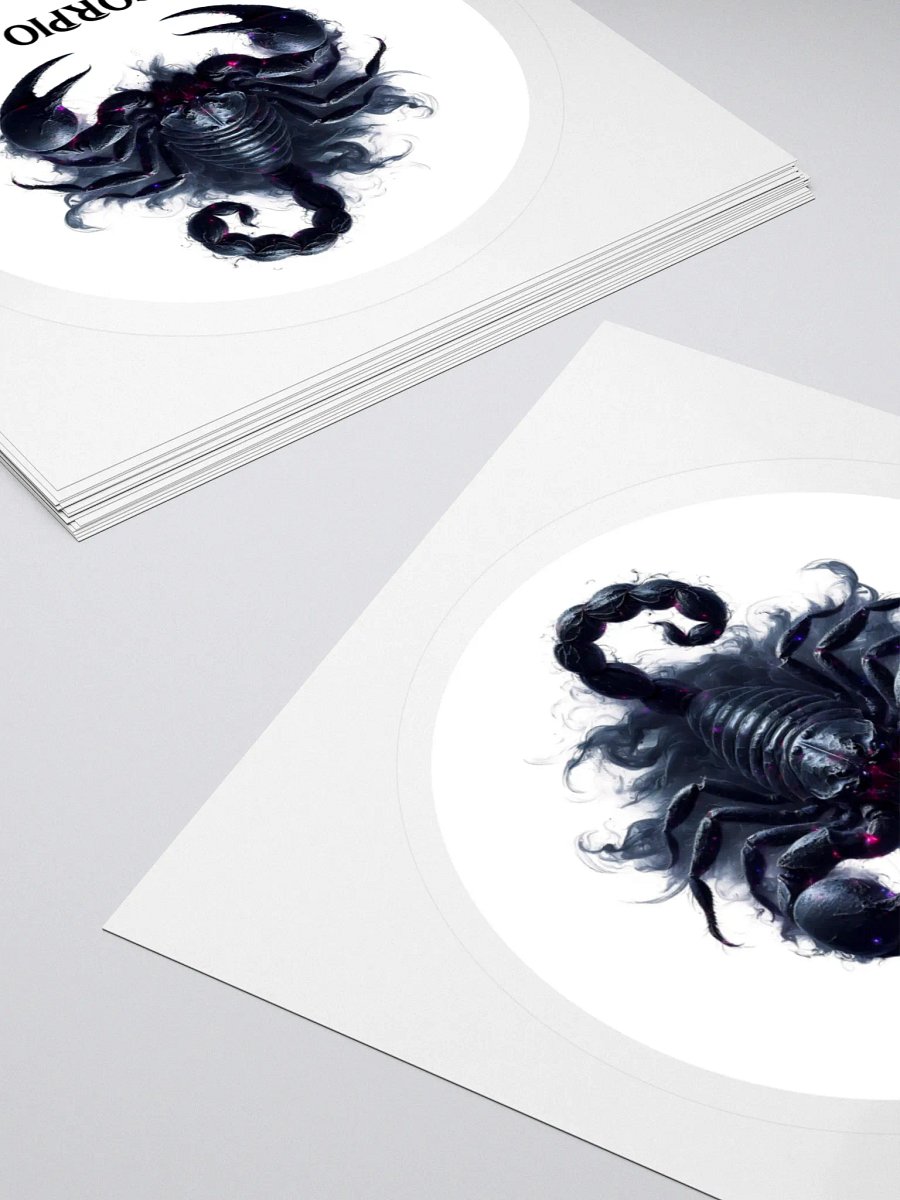 Mythical Scorpio Zodiac Round Sticker product image (10)