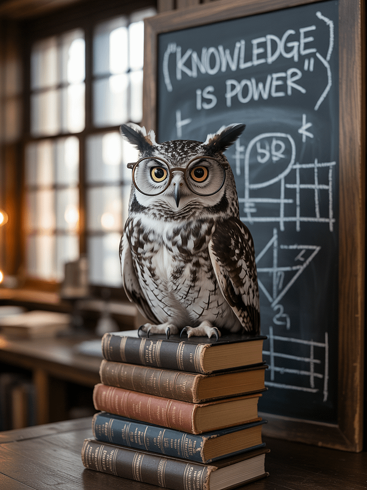 Wise Owl Wisdom, Framed Poster product image (1)