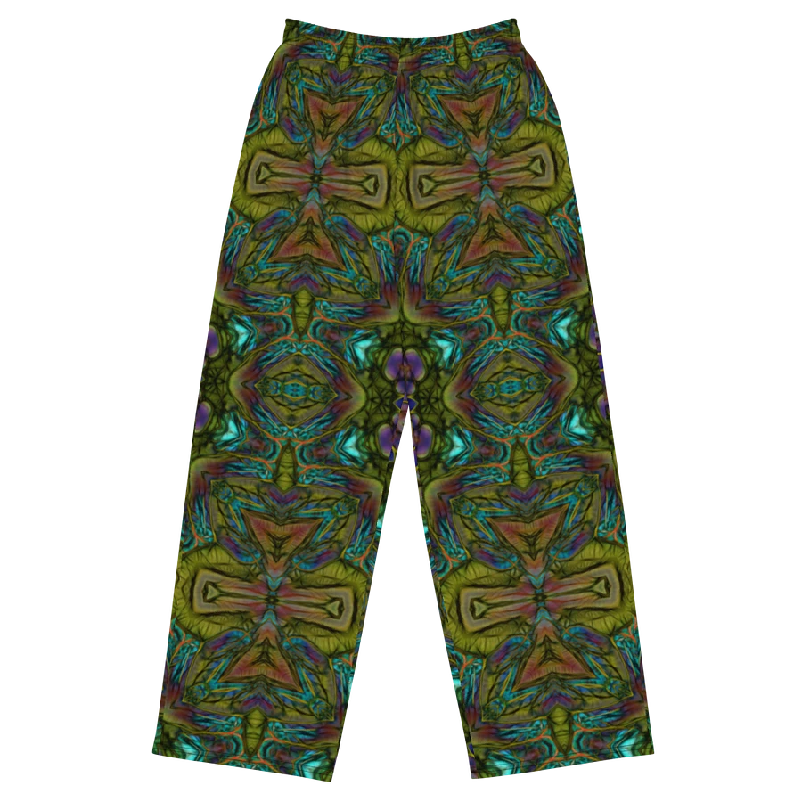 Green Kaleidoscope Wideleg Pants product image (2)