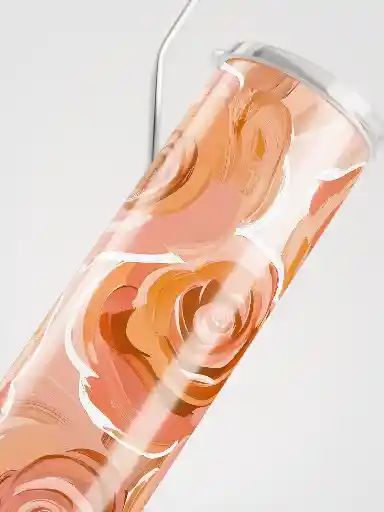 Peach Rose Tumbler Wrap PNG for 20oz Skinny Tumbler – Abstract Floral Digital Download Design – Sublimation PNG for DIY Cup Printing product image (1)