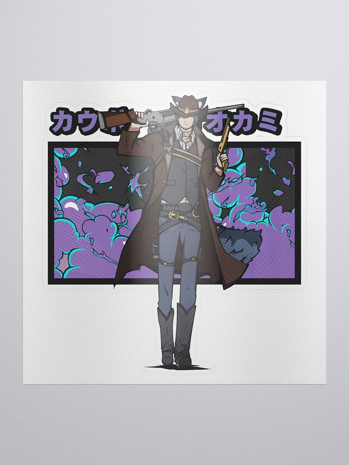 Cowboy Wolf Sticker product image (1)