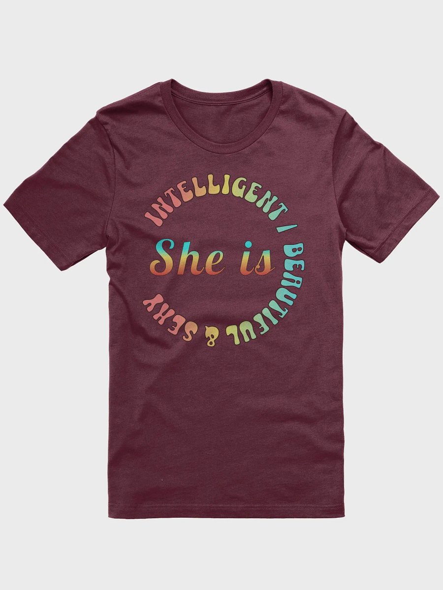 She Is Intelligent Beautiful And Sexy Empowerment Circle T-Shirt product image (1)