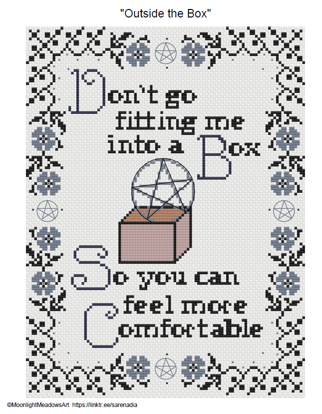 Outside the Box Cross Stitch (Digital Pattern) product image (2)