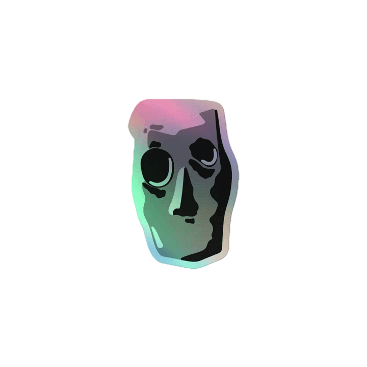 Old Man Chimes Holographic Sticker product image (1)
