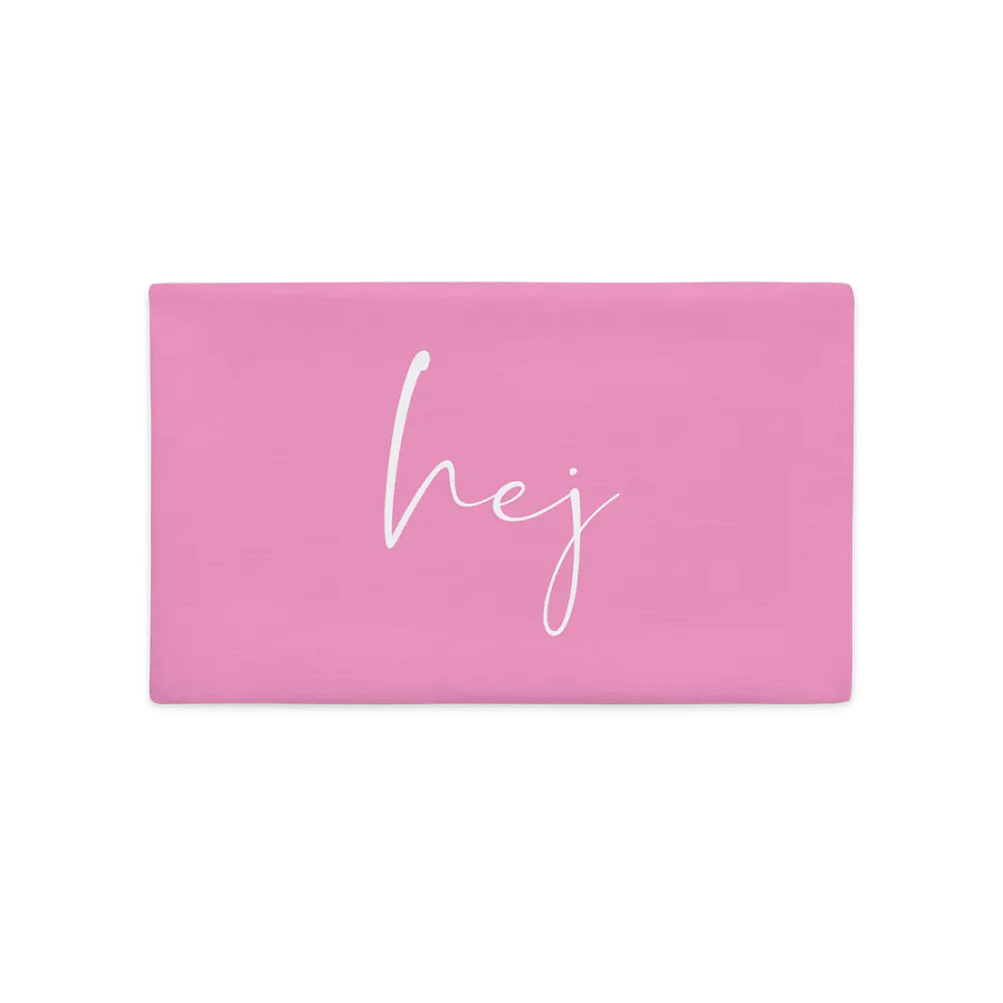 Hej SCANDI STATEMENT - Pink PREMIUM Pillow Case product image (1)