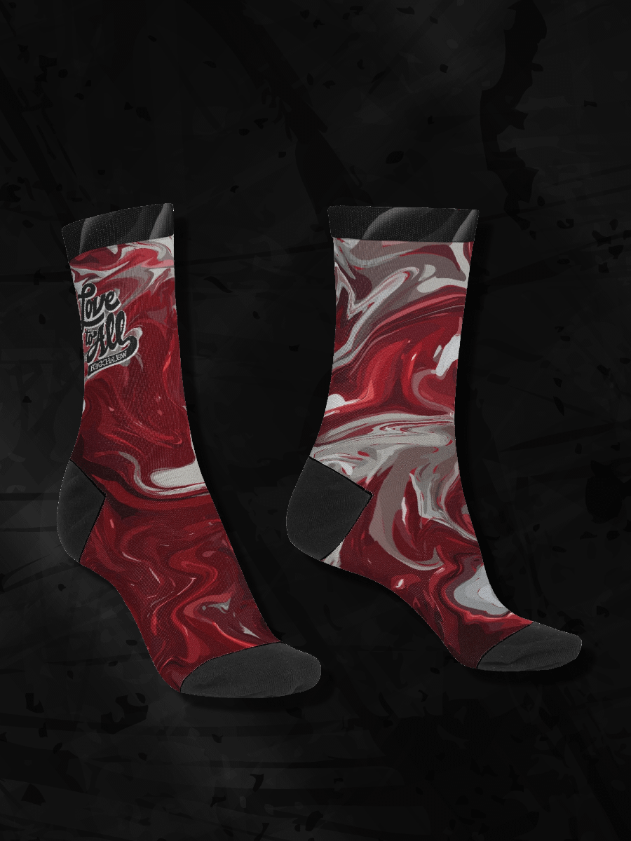 L2A Red Ink Crew Socks product image (1)