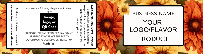 Golden Harvest Blooms Label Templates product image (3)
