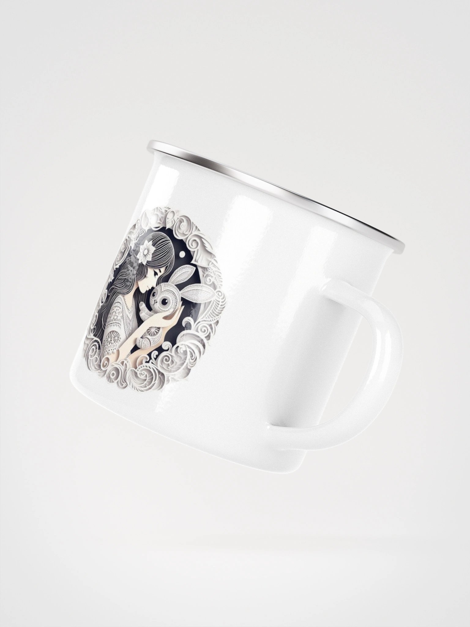 Floral Fantasy Enamel Mug product image (3)