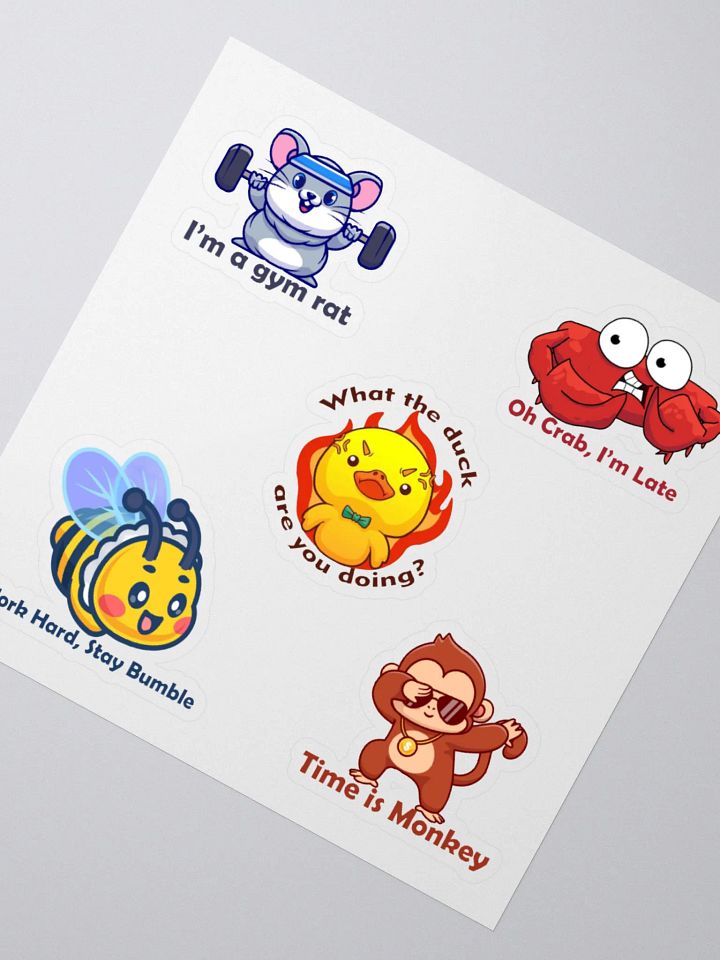 Whimsical Animals Sticker Set product image (2)