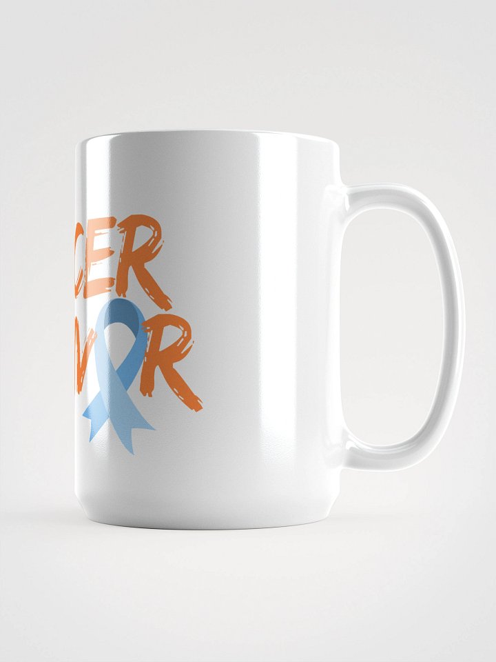 CANCER SURVIVOR Blue Ribbon Mug product image (1)