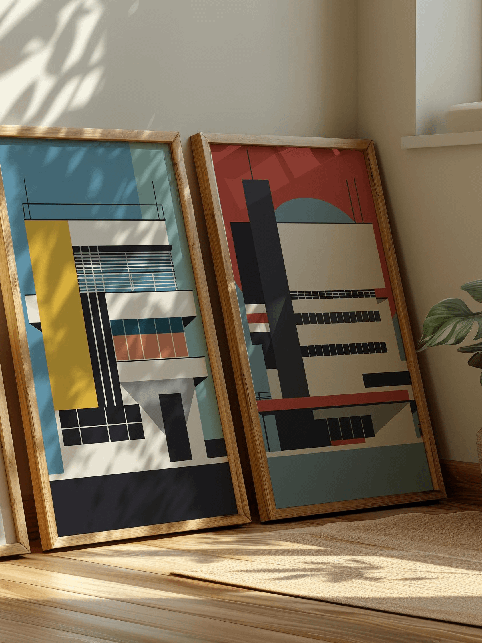 Bauhaus Set of 6 Poster Bauhaus Building Architectural Digital Download product image (8)